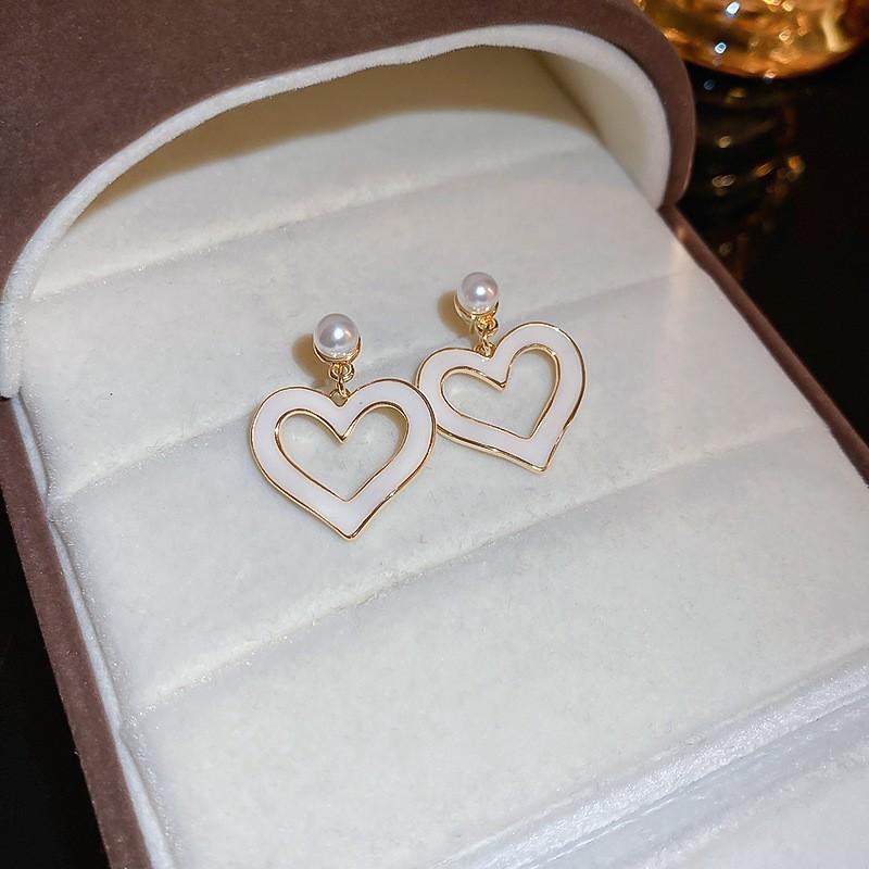 Love Geometric Earrings, Simple Flower Earrings, Fashionable Temperament Earrings, High-end Sense Earrings, Gifts