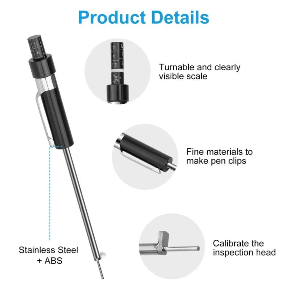 0.2 Inch Thickness Brake Pad Tester Accurate Brake Pad Inspection Tool Automotive Maintenance