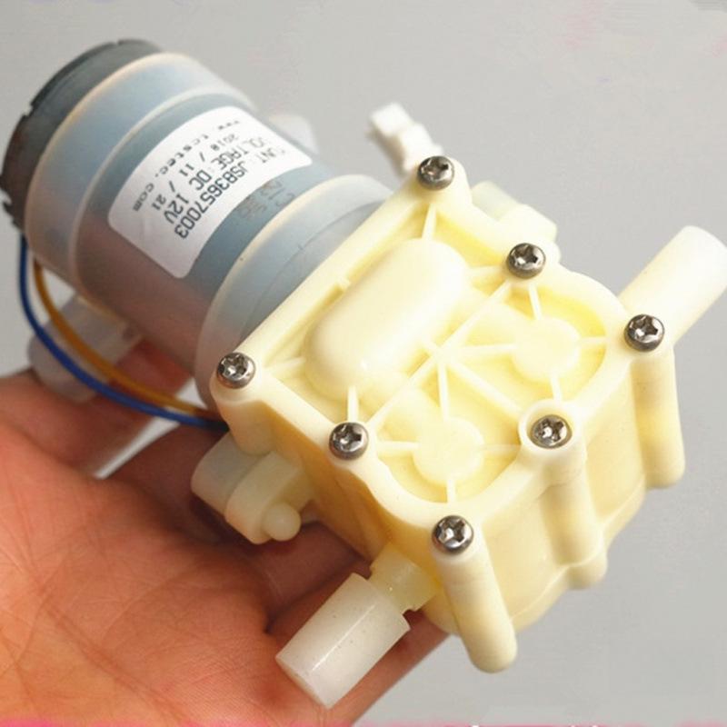 Dual Diaphragm Self-Priming Booster Pump for RO Membrane & Water Cooling, 24V & 12V Multi-Port Drinking Fountain System