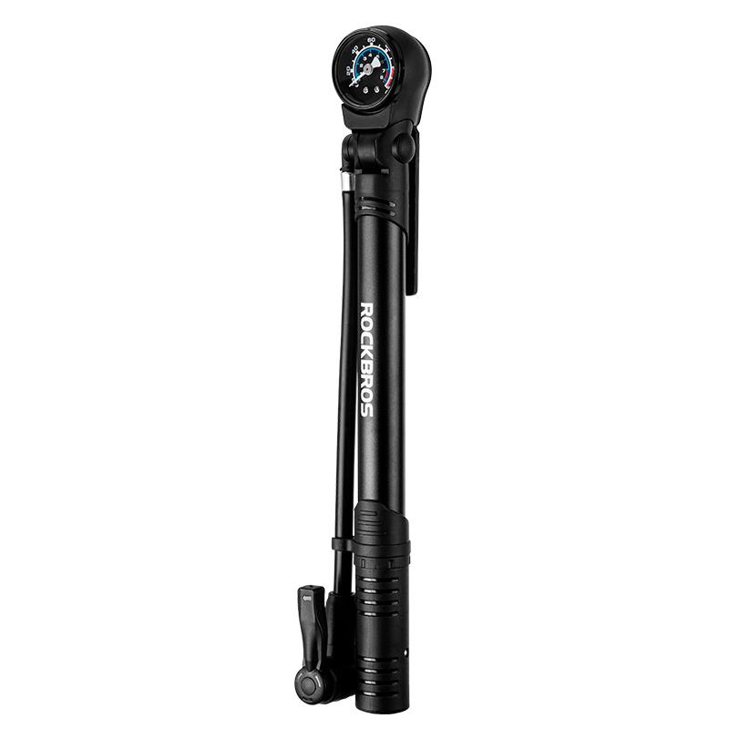 ROCKBROS Bicycle Pump 120 PSI Riding Portable Mini Bike Pump FV/AV Handheld/Vertical Inflation Modes Inflator Cycling Accesories 42310006001