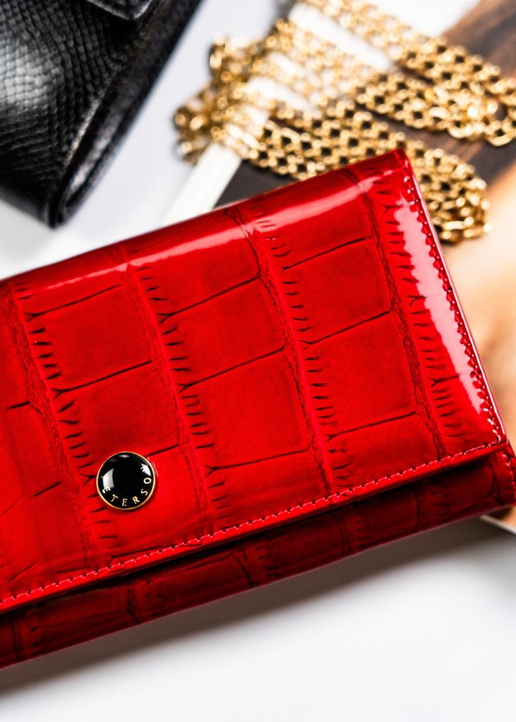 Women's Leather Wallet PTN 42106-CB-8720 Red