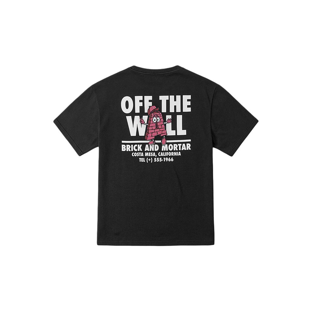 Vans Off The Wall Tee Ss Simple Pullover Casual Short Sleeve T-Shirt Unisex Tops VN000QNEBLK