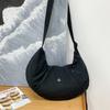 Solid Button Color Dumpling Wrap Kids Casual Shoulder Bag Trendy Outings Light