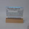 Periodic Table of Elements Clear Acrylic Plate with Wooden Base Colorful Light Chemistry Elements Decor for Students