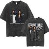 Rapper Kendrick Lamar & SZA Grand National Tour 2025 T-Shirts Herren Damen Hip Hop Vintage Gewaschen Kurzarm T-Shirt Streetwear