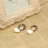 Girl All Matching Drop Water Oval Earrings Long Style Retro Earrings