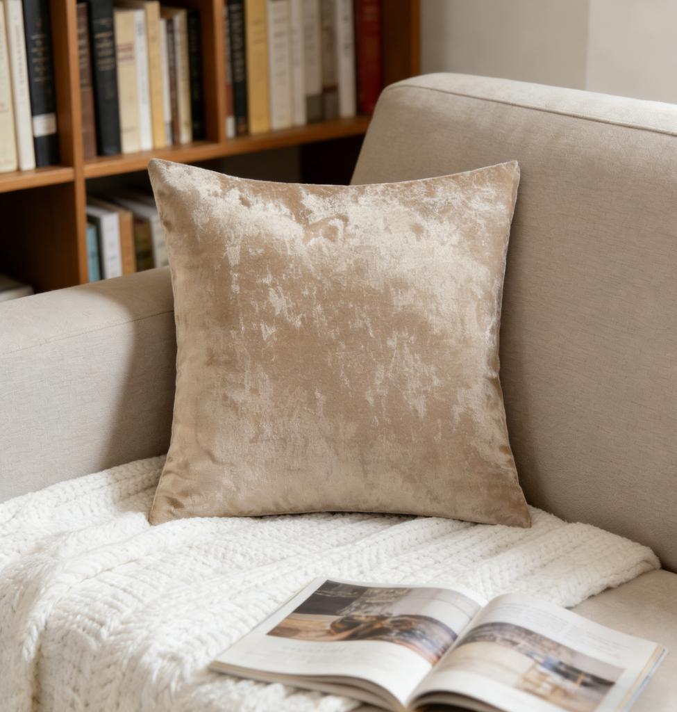 1pc velvet cushion cover 45*45 decorative throw pillowcase simple design pillow cover for sofa bedroom livingroom pillow case