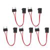 5Pcs Car Fuse Holder Connector Mini Heavy Duty Wire Extension for Vehicle ATM 20A 16AWG with 5 Fuses ACL L 29.2mm