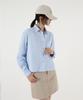 UMM Women'S Oxford Crop Long Sleeve Shirt 5 Colors