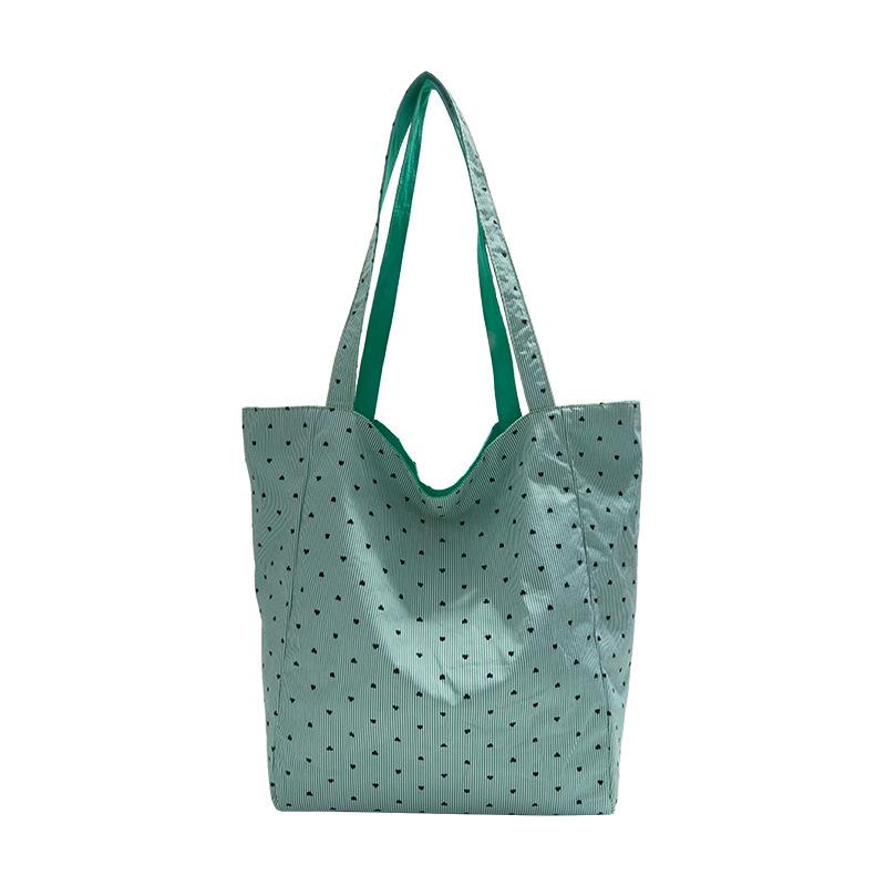Tote Women's Bag 2025 Summer New Fashionable Simple One-shoulder Niche Design Solid Color Polka Dot Large Capacity Underarm Bag
