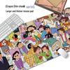 Crayon Shin-chan Extra Large Anti-Slip Mouse Pad - Thick, Cute, Customizable Cartoon Design for Office & Dorm Room