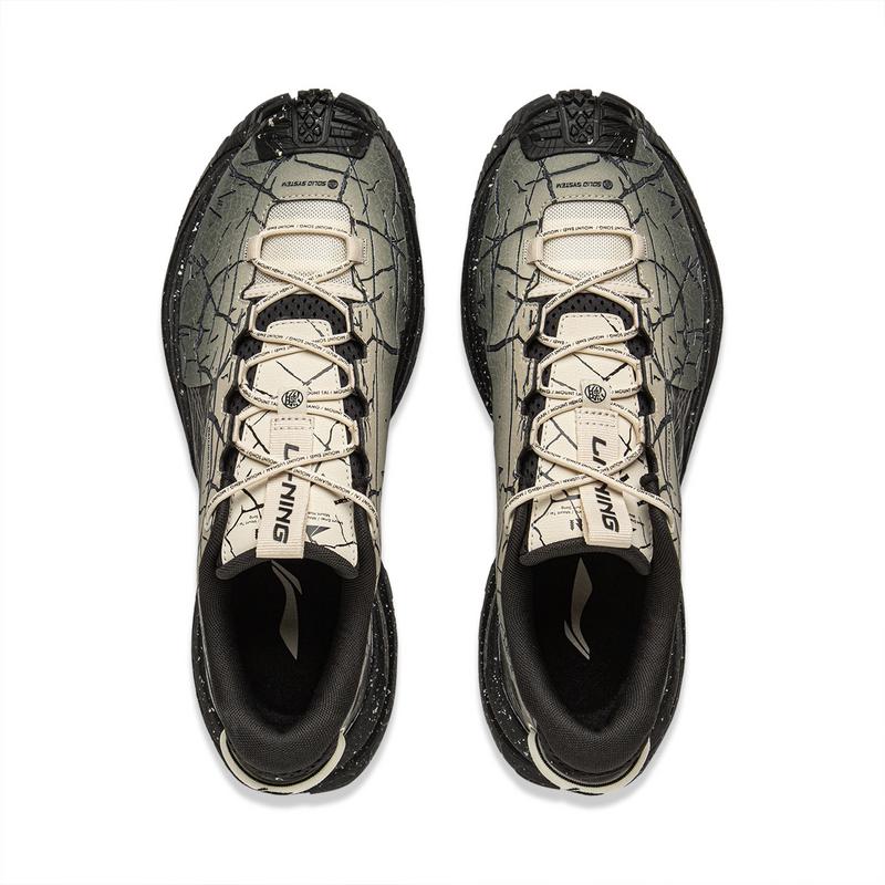 New LiNing CF Su Xingchuan Anti-Slip And Wear-Resistant Support Grip Low-Top Trekking Shoes Unisex Gray Black AHTU025-2