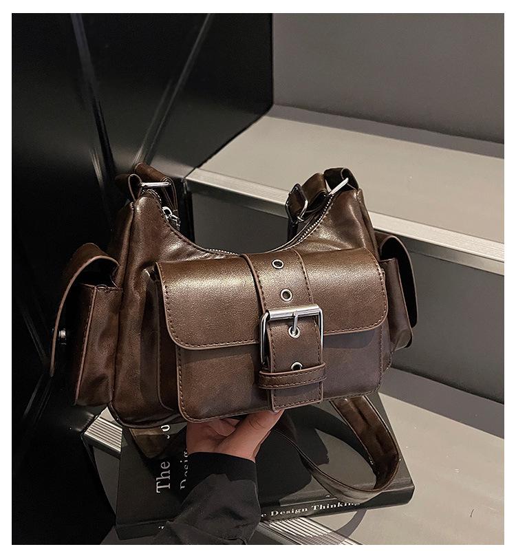 Maillard Color Crossbody Bag: Trendy, Versatile, Stylish Shoulder & Underarm Accessory