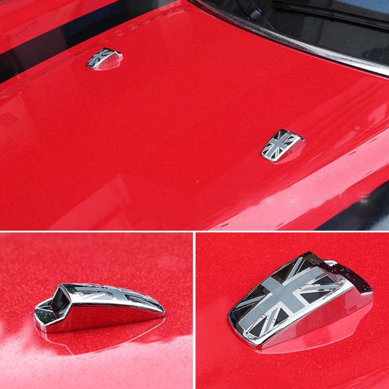 1 paar UK Design Stil Auto Fenster Wiper Washer Spray Düse Abdeckungen Für MINI Cooper R55 R56 R57 R58 R59 F56 F55