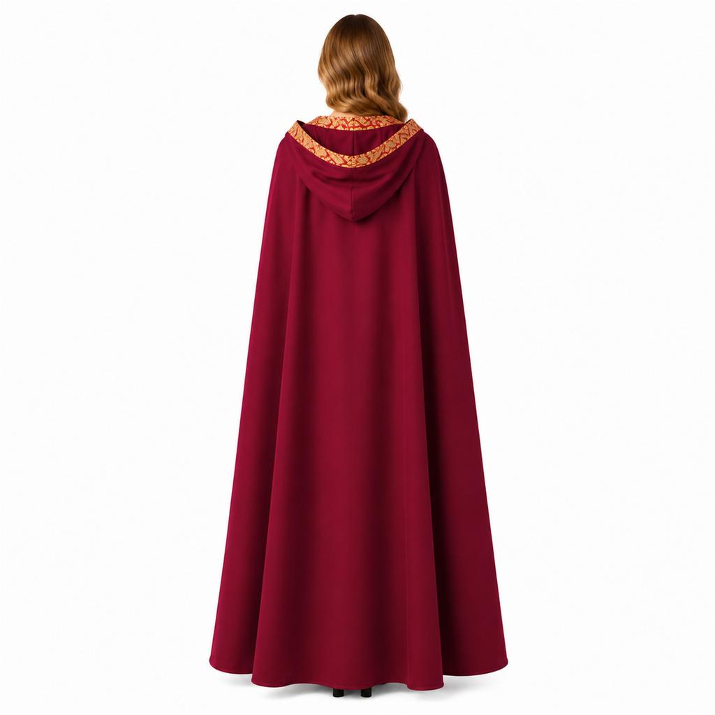 Unisex Halloween Umhang Kostüm Langer Umhang in 5 Farben für Bühnenauftritte und Veranstaltungen im Vintage-Stil