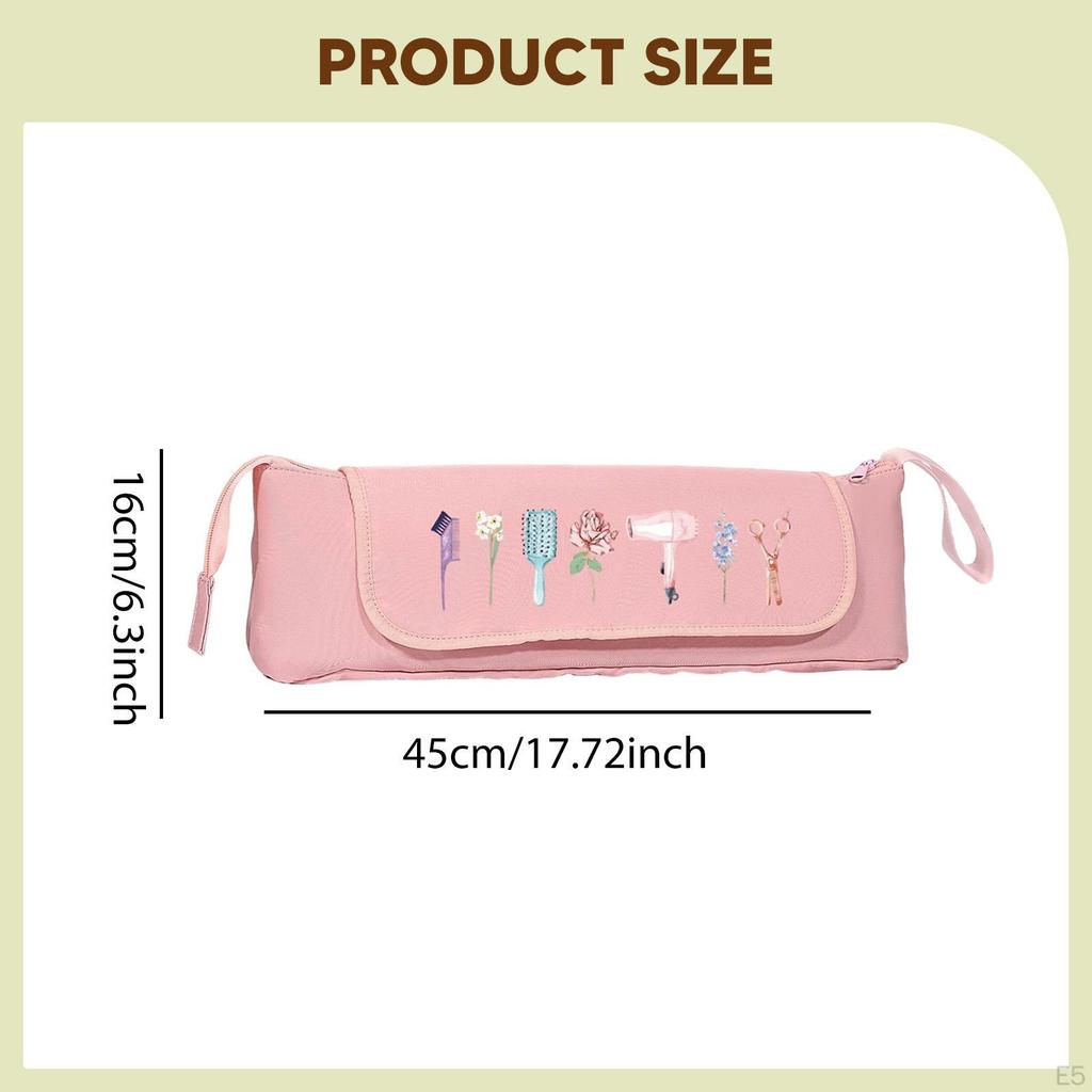 Hair Tools Travel Bag Iron Case Personal Dryer Carrying with Heat Mat Accessories