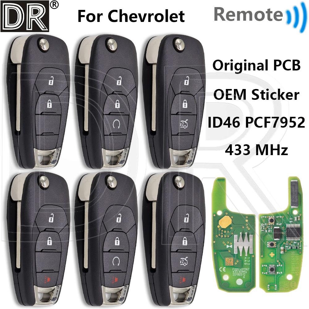 Great ID46 PCF7952 Original PCB Board 315/433MHz Car Remote Key For Chevrolet Onix RS Tracker Cruze Avo XL7 XL8 Trailblazer