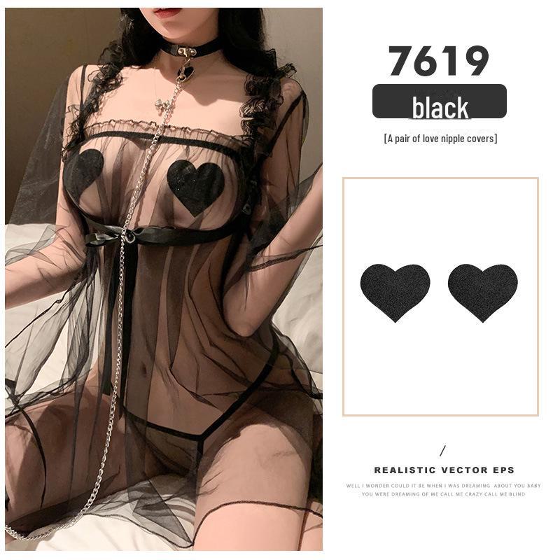 Feimu Love Nipple Handcuffs & Bow Necklace Set