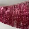 10M Long 15cm Wide Sequin Tassel Fringe Lace Edge for Stage Performance Wear Sewing Decoration