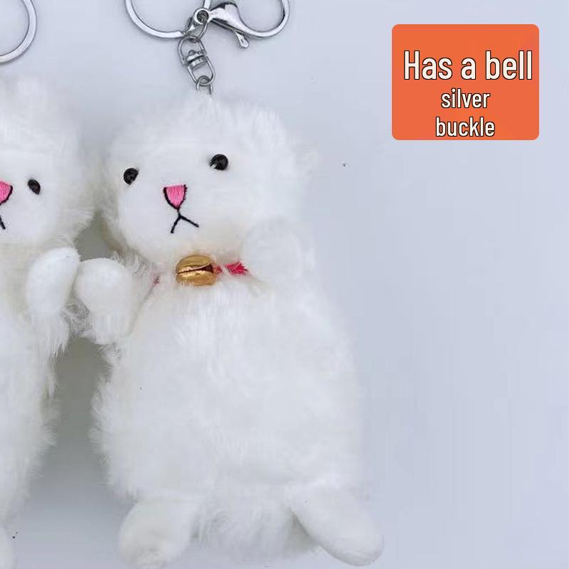 Douyin Influencer Little Lamb Plush Keychain and Bag Pendant