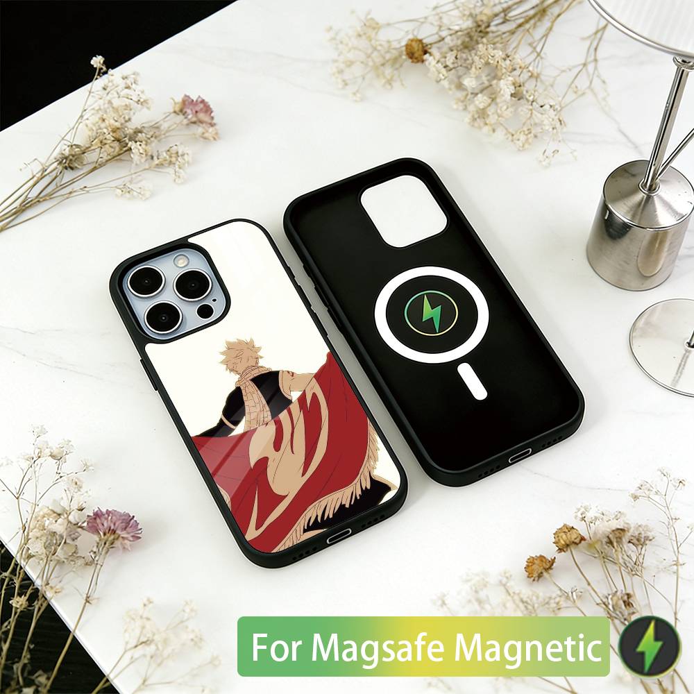 

Fairy Tail Natsu Dragneel Phone Case For iPhone17,16,15,14,13,12,11 Plus,Pro Magnetic For Magsafe Wireless Charging iPhone14Plus