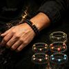 Stapelbare Armbänder für Männer Natürlicher Obsidian Stein Armband Herren, 8mm Gestein Perlen Armband, Elastisches Armband Tägliche Wear Accessoires