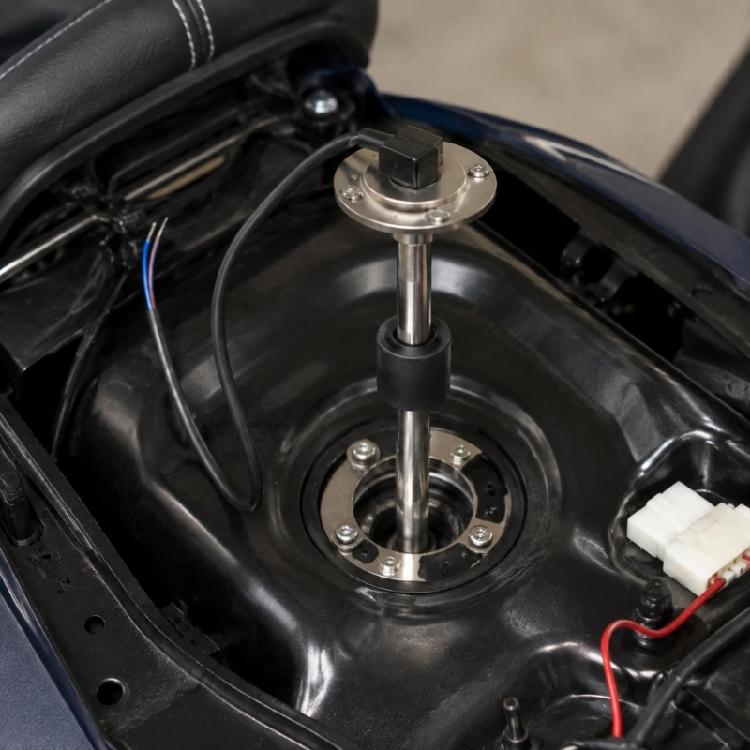 Fuel Tank Level Sensor with Spring Contact Array, Float-Based Sending Unit with 304 Stainless Steel Construction and Two Wire Connection