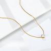 Lamp Luxury Inlaid Single Diamond Zircon Necklace Romantic Trend Niche Collarbone Chain Premium Durable Quality