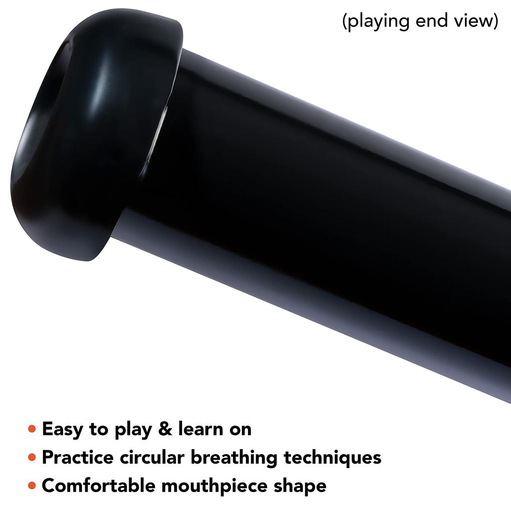 MEINL Percussion 60" Synthetic Slide Travel Didgeridoo with TuningD (TSDDG2-BK)