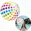 1pc Transparent Colorful Stripe Inflatable Beach Balls PVC Pool Toy for Birthday Party Supplies Hawaiian Summer Decor Water Toys