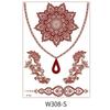 Lace Fake Tattoo Henna Tattoo Stickers Legs Arm Red Henna Tattoo Decals Temporary Tattoo  Girls