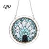 Comfortable Hand Feel Puzzle Halloween Acrylic Suncatcher Window Hanging,7.87 Inch Sun Catcher Adult Activity Decoration Ornament, Ideal for