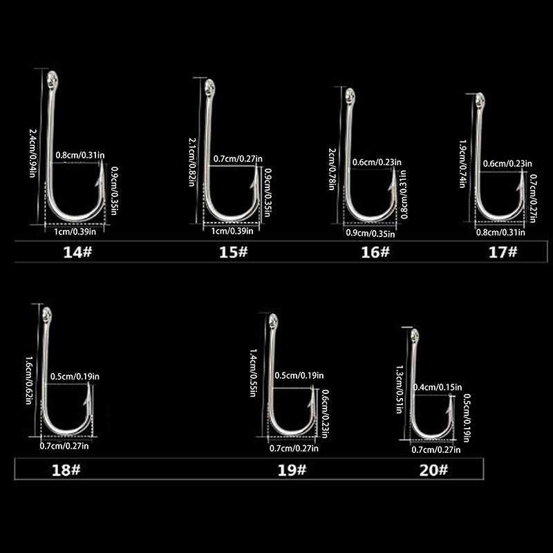 100pcs/lot Lure High Carbon Steel Hooks Carp Hand Fishing Hooks Barbed Fishhook With Ring Fishing Accessories
