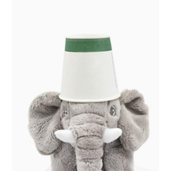Brockie Mini Elephant Attachment Doll, 23cm, Gray, Popular Toys for Korean Children