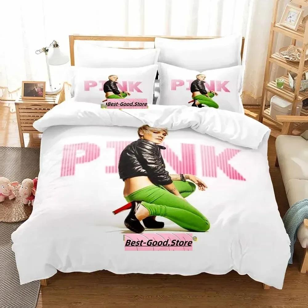 

Comforter Pink Singer Tour Bedding Set Single Twin Full Queen King Size Bed Set Adult Kid Bedroom s Anime Bed Comforter (quilt)-EU Single(135*200cm)3pcs