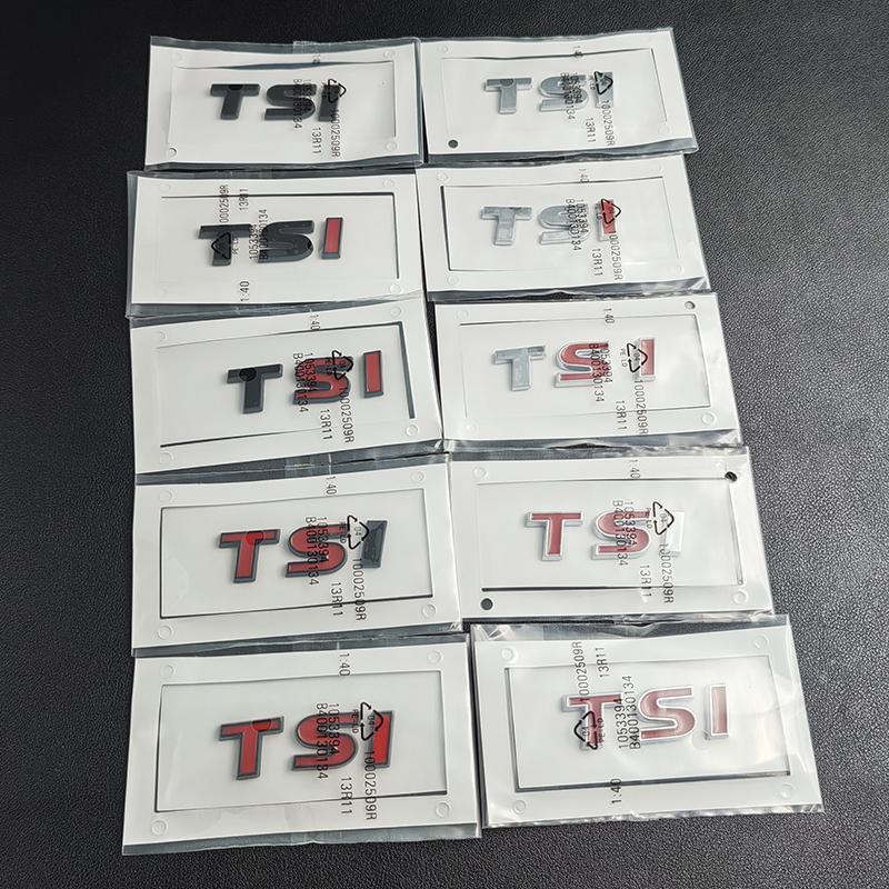 3D ABS TSI Bil Logo Emblem Bil Bagasjelokk Merke Dekal