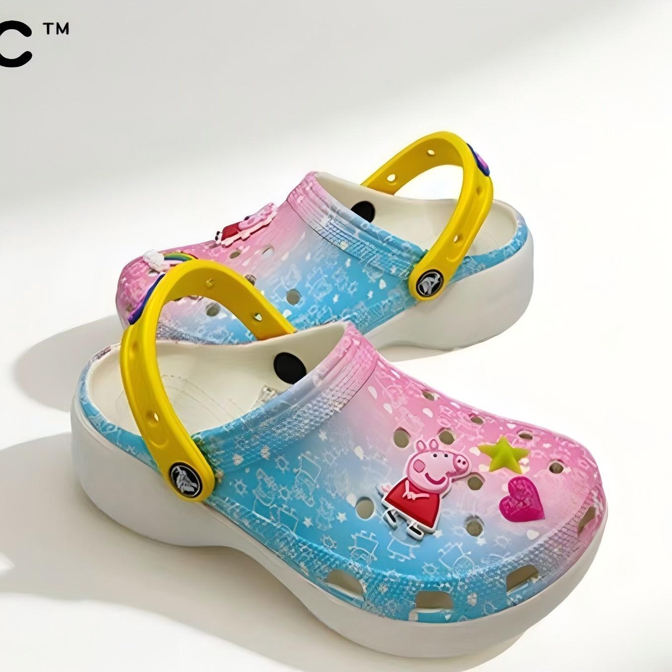Детская обувь Crocs Classic Peppa Pig, Унисекс, Шлепанцы 36-37(M4W6) розовый