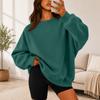 Women's Color Crewneck Sweatshirt Loose Fit Casual Pullover for Everyday Wear