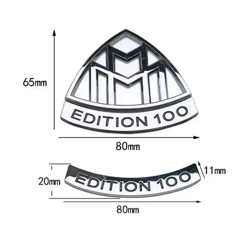 1ks 3D ABS Maybach EDITION 100 Boční emblém Auto GLS GLE S500 nálepka Zadní nárazník zadní dveře kufr nálepka styling Příslušenství1