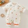 Baby Boy Girl Winter Thick Cotton Hanbok With Slipon Closure For Newborns