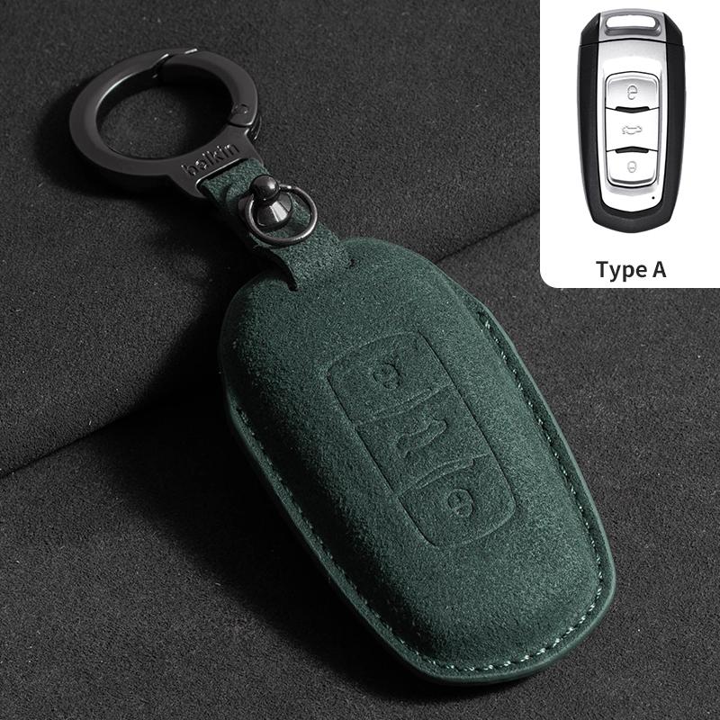 

Interior Mouldings Suede Car Key Case Cover for Geely Coolray X6 Emgrand Global Hawk GX7 for Geely Atlas Boyue NL3 X7 EX7 Emgran