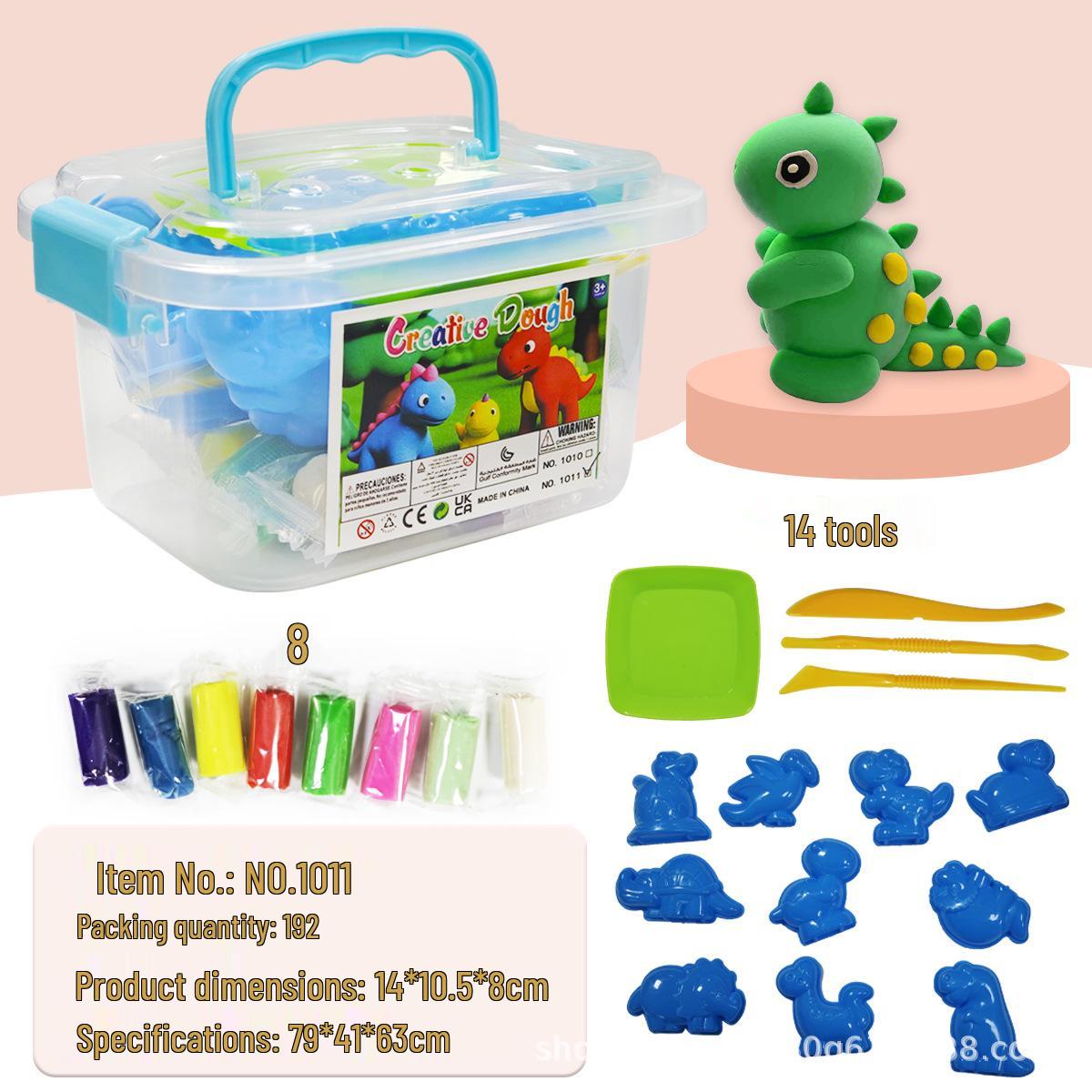 

Набор пластилина «Динозавры»: Цветное тесто для лепки с формочками и инструментами для оттисков для детей