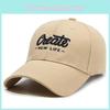 Adjustable Cotton Baseball Cap With Embroidered Letters For Casual Men And Women