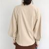 Vintage Stand Collar Loose Lantern Sleeve Shirt for Women Fashion Autumn New Solid Elegant Casual Women's Blouse Button Up Fashion Lady Blouses 25341