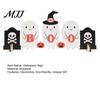Kids Room Halloween Decorations Cute Ghost Wooden Decor, BOO Pumpkin Witch Tabletop Ornament Table for Desk Shelf, Soft Spooky Home