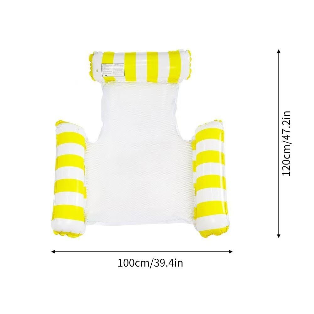 Třínosníkové nafukovací lehátko k bazénu pro dospělé - Skládací s opěradlem