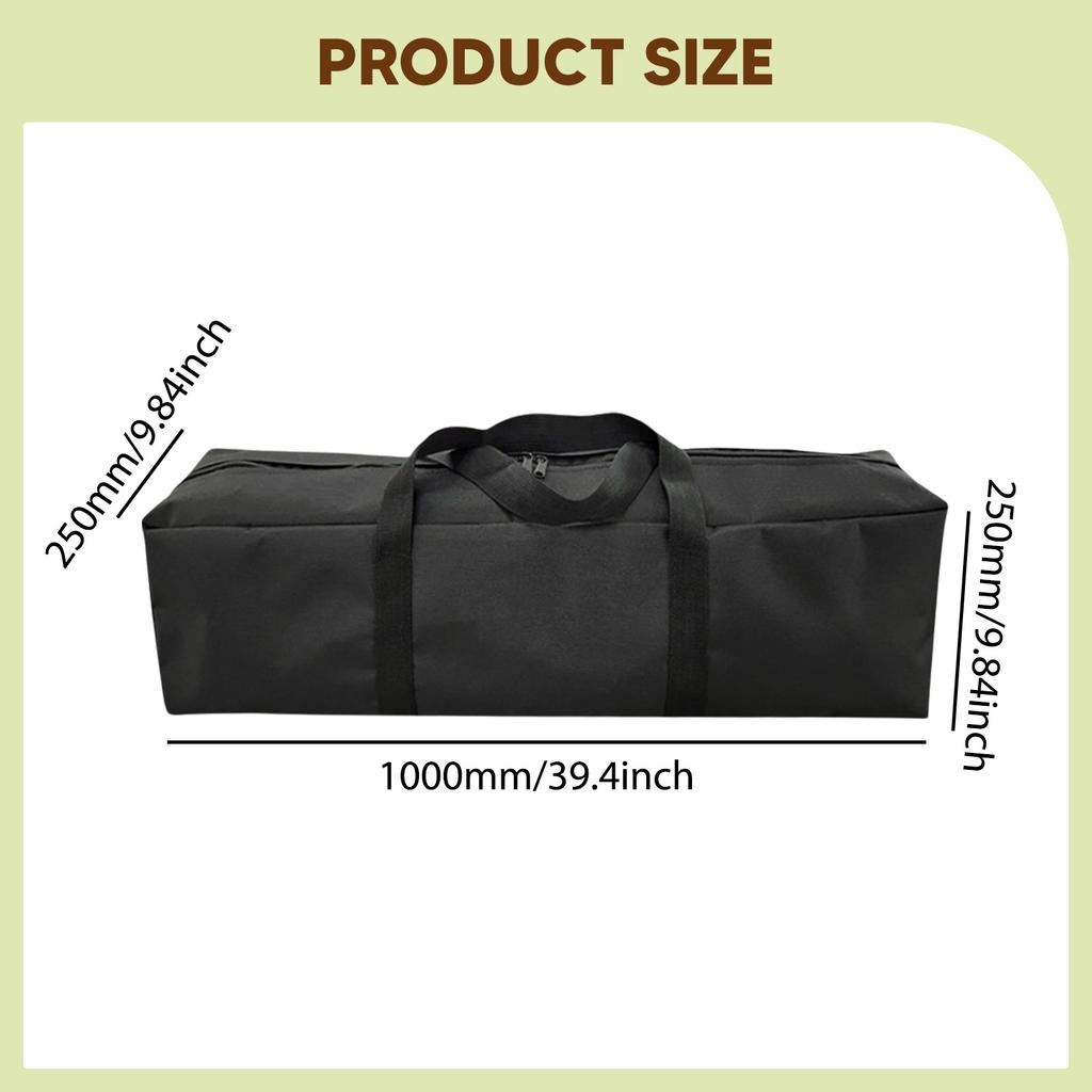 Oxford Cloth Camping Equipment Storage Bag Large Capacity  Foldable Tent Support Rod Storage Case for Outdoor Camping Organizer