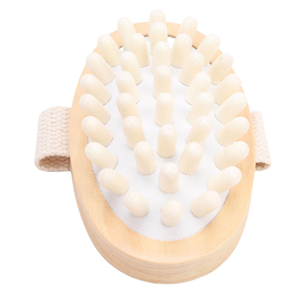 Wood   Brush   Cushion Non Slip Hand Held  R Body Brush for Home SPA Use