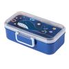 700ML Kids Bento Lunch Box Leak-proof Snack Box Cartoon BPA-Free Easy Carry Children Meal Prep Container with for School And Outdoor Adventures