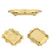Golden Tray Jewelry Display Plate Kichen Food Fruit Round Stroage Organizers
